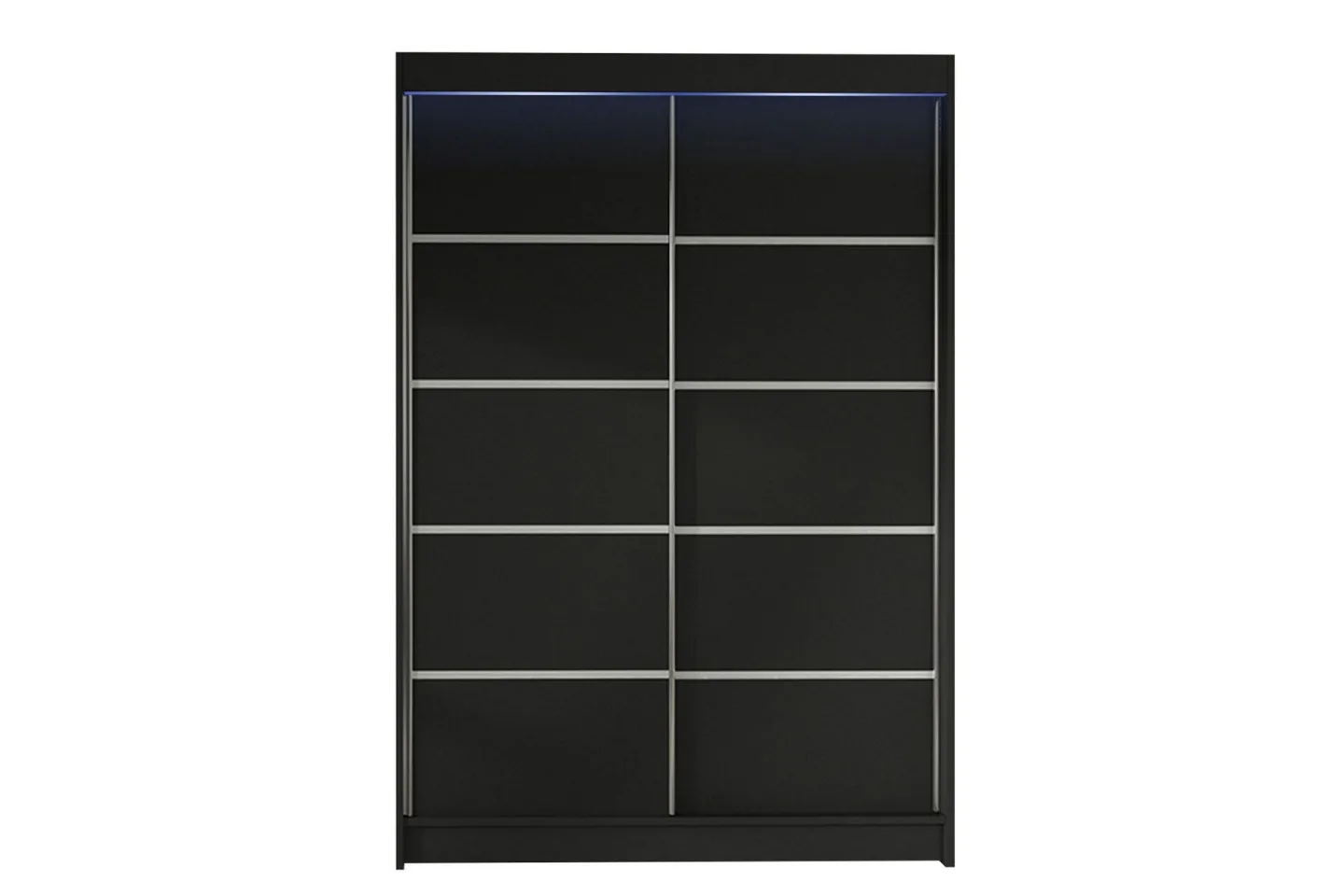 Liverpool Garderob 120x200 cm - Svart