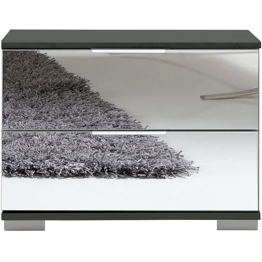 Nachttisch Peyton C Spiegelglas Holzwerkstoff B 52 H 40 cm