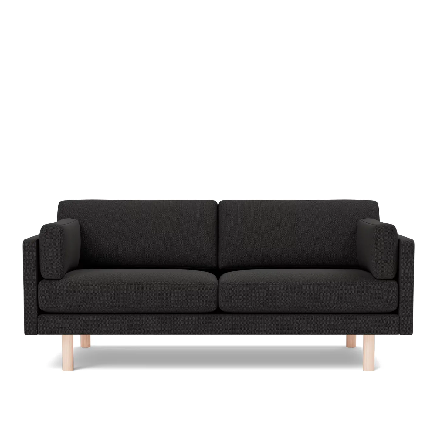Fredericia Furniture - EJ220 Sofa - 2,5 seater - 185 cm - Re-Wool 198 - Down wrap - without buttons - Oak soap treated - Soffor - Erik Jørgensen