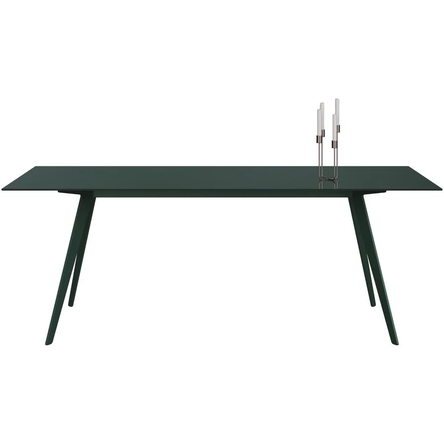 Esstisch Tame moosgrün Glas B 100 T 200 cm