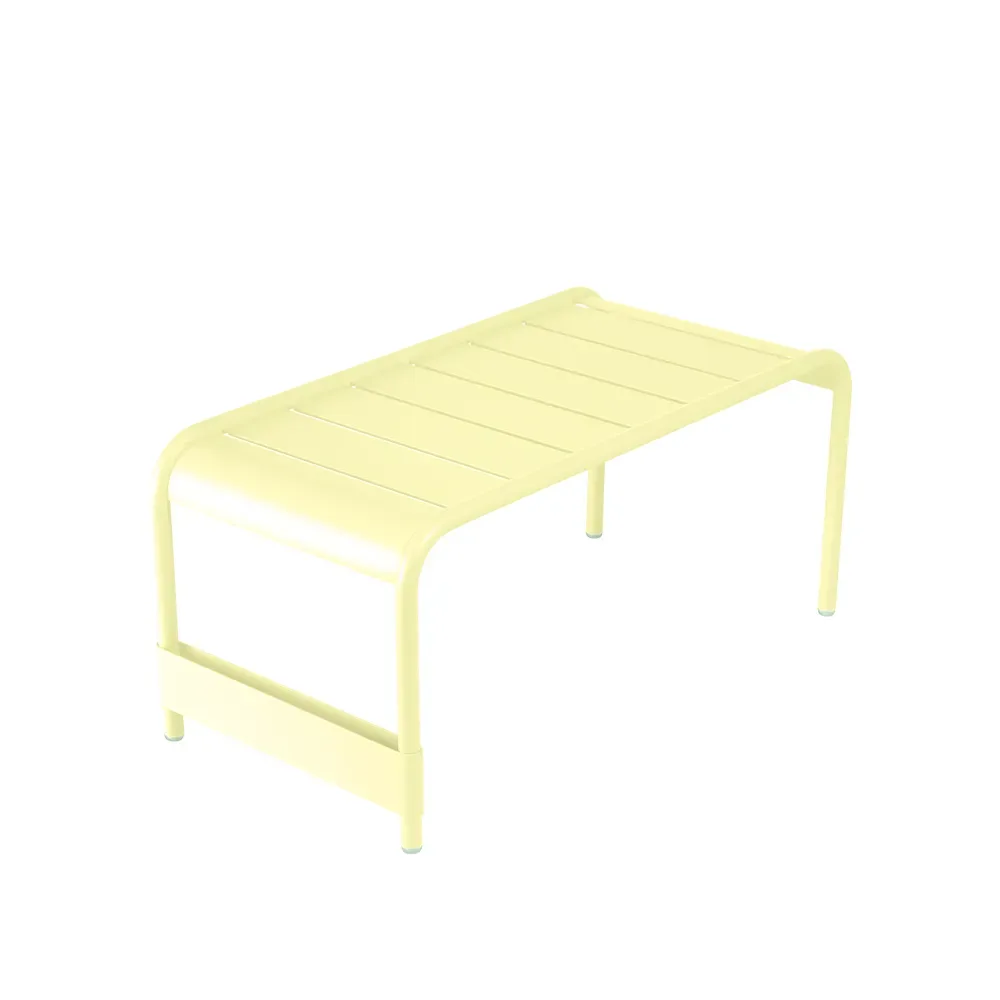 Fermob Luxembourg bord/fotpall Frosted lemon (gul), large