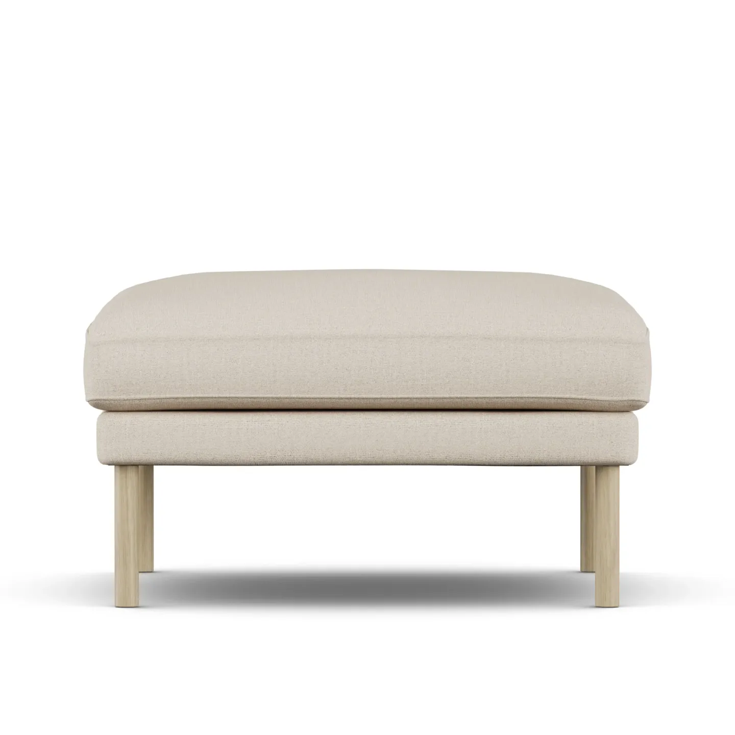 1898 Linnevik Fußhocker Same Beige 6670-Eiche weiß geölt