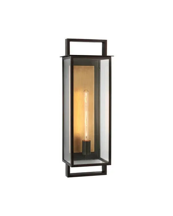 Halle Narrow Wall Lantern Black L