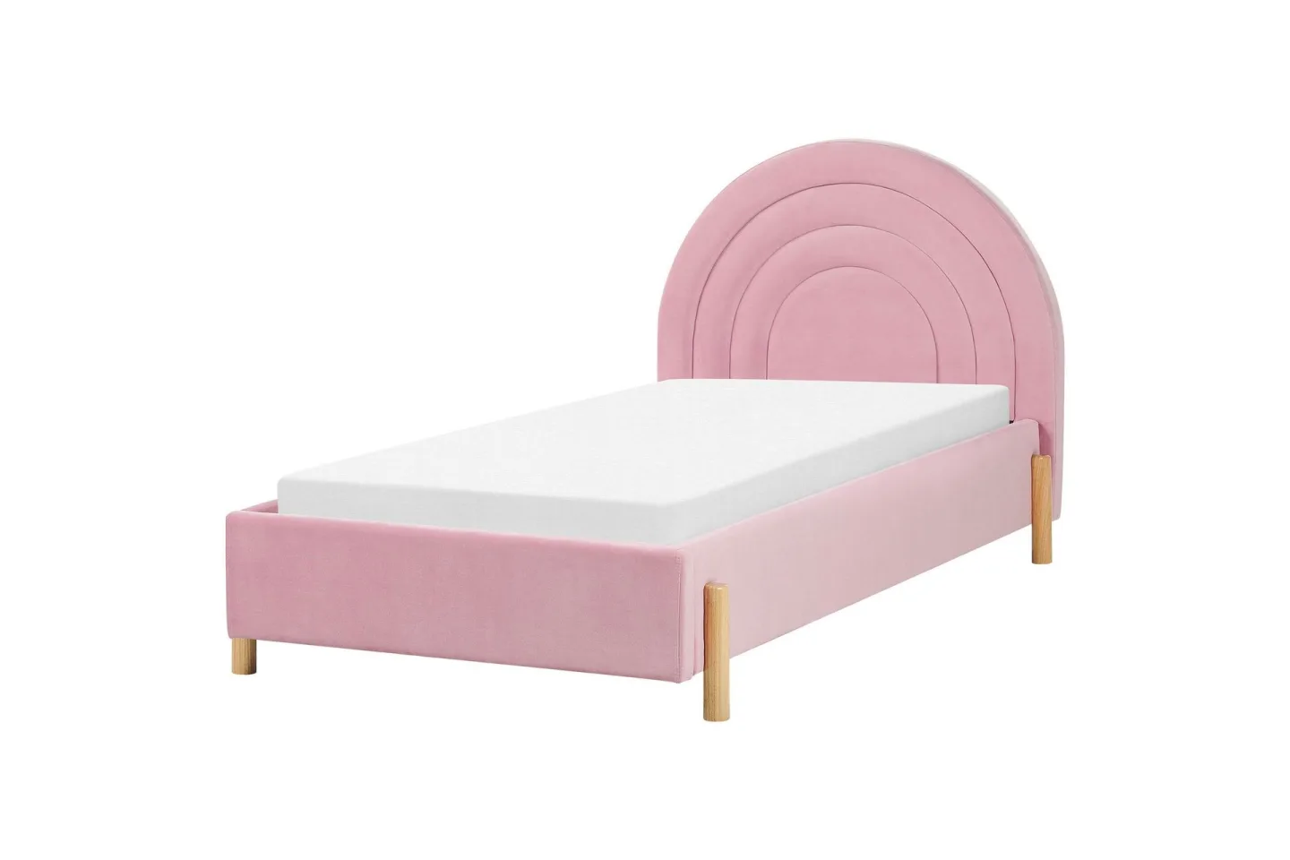 Diantha Sängram 90x200 cm - Rosa/Ljust trä