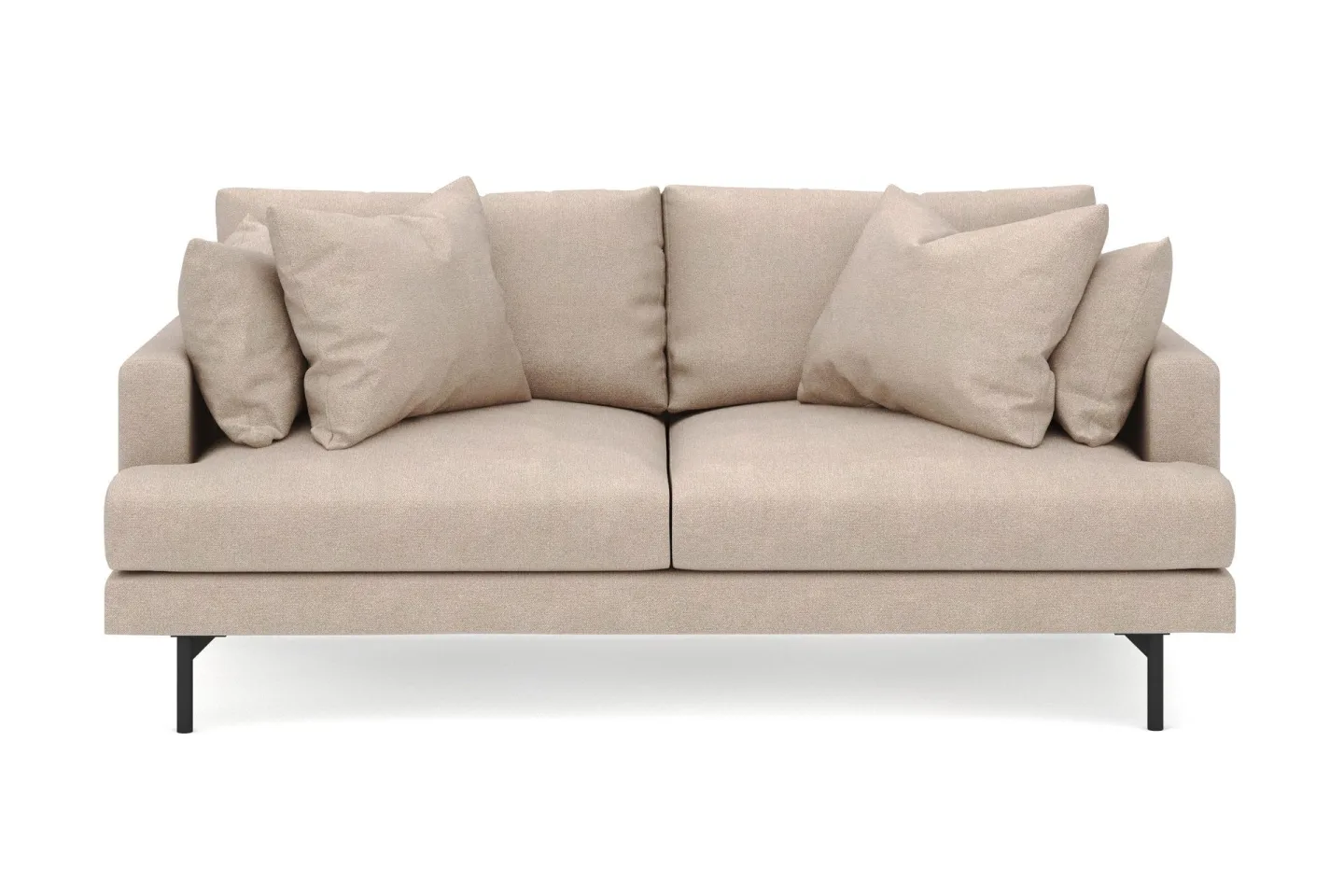 Menard 3-sits Djup Tygsoffa - Beige