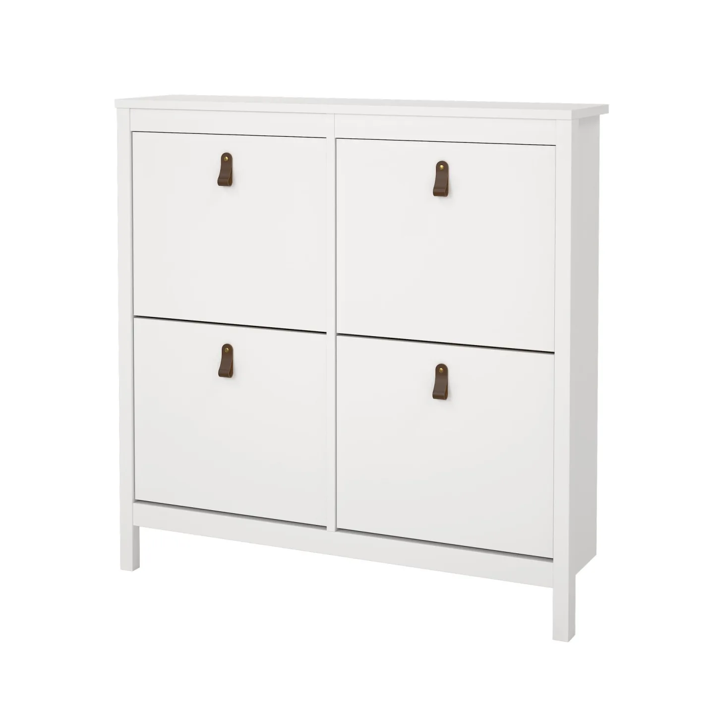 Vallvidera Skoskåp 25x102 cm - Vit/Natur
