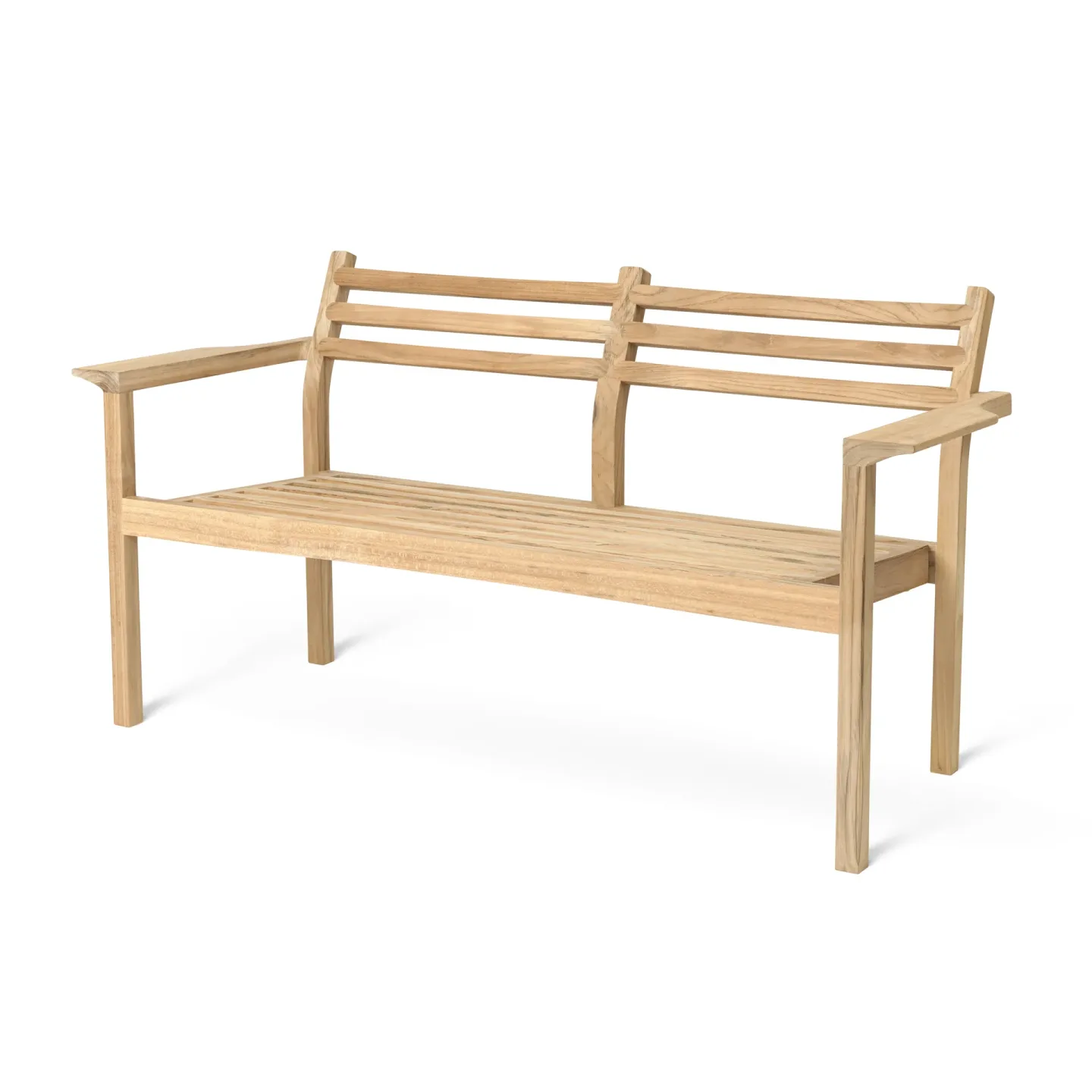 Carl Hansen & Søn AH701 loungesoffa 2-sits Obehandlad teak