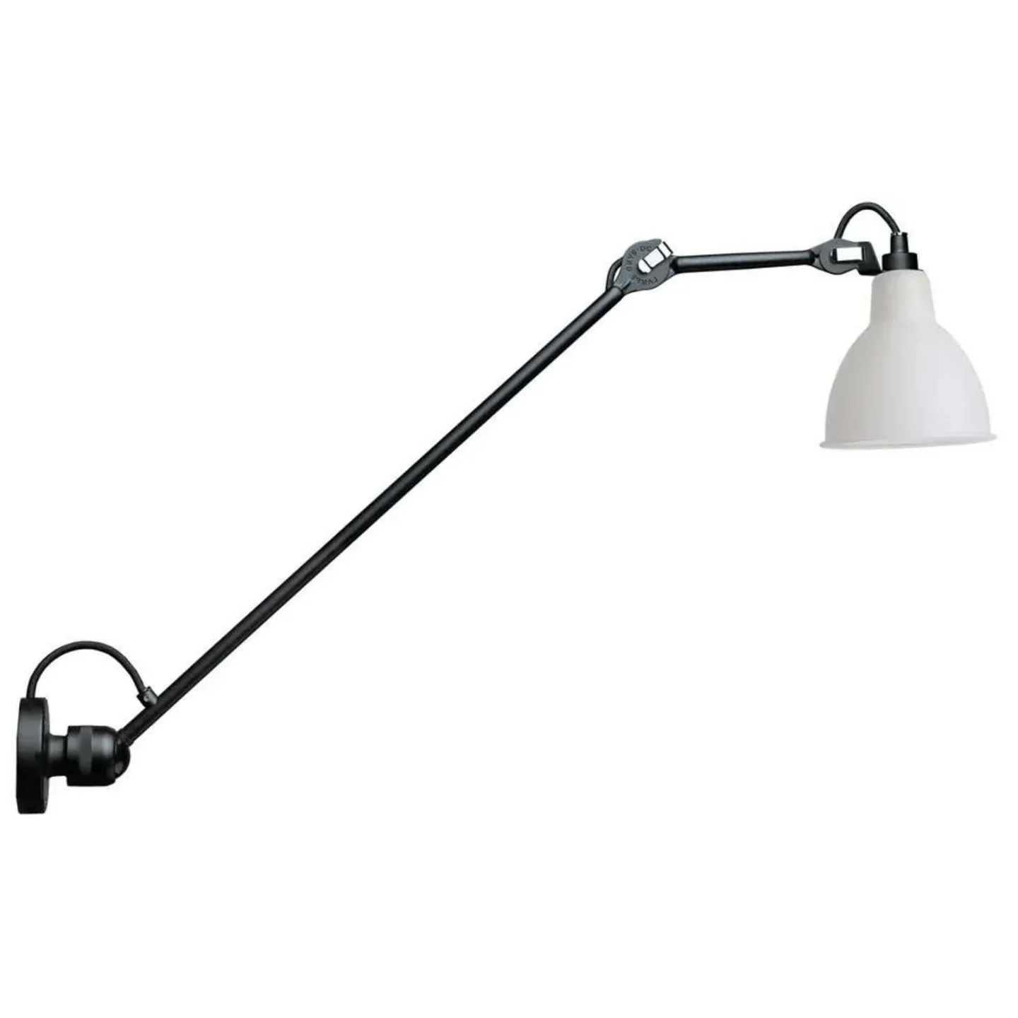 304L60 Wandleuchte Schwarz/Glas - Lampe Gras - Wohnzimmer - Design - Metall