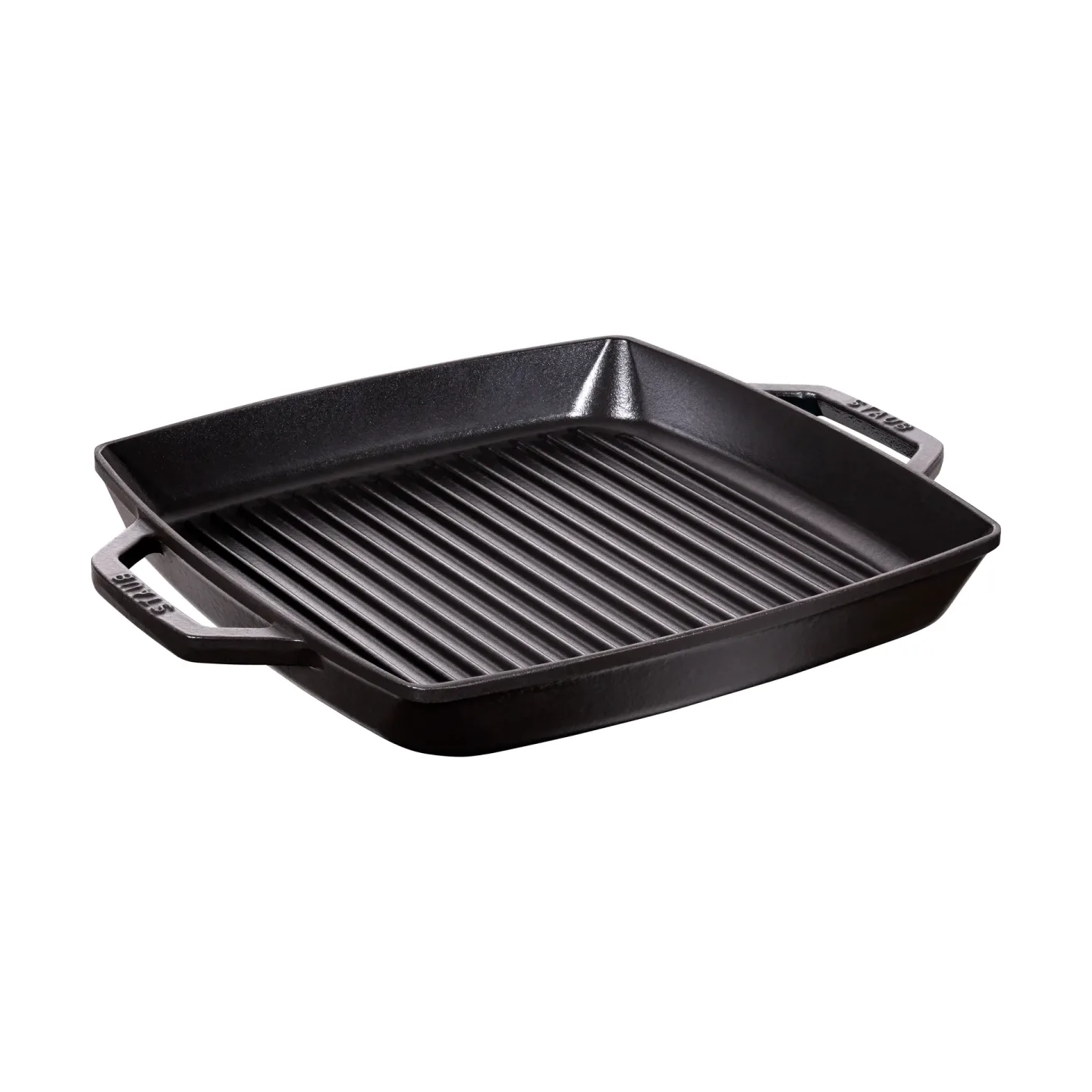 STAUB Staub Pure Grillpfanne Gusseisen quadratisch schwarz 33 cm