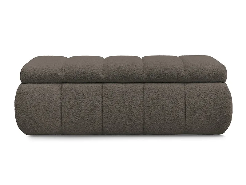Bettkasten BOBOCHIC DENALI Boucle-Stoff rotbraun