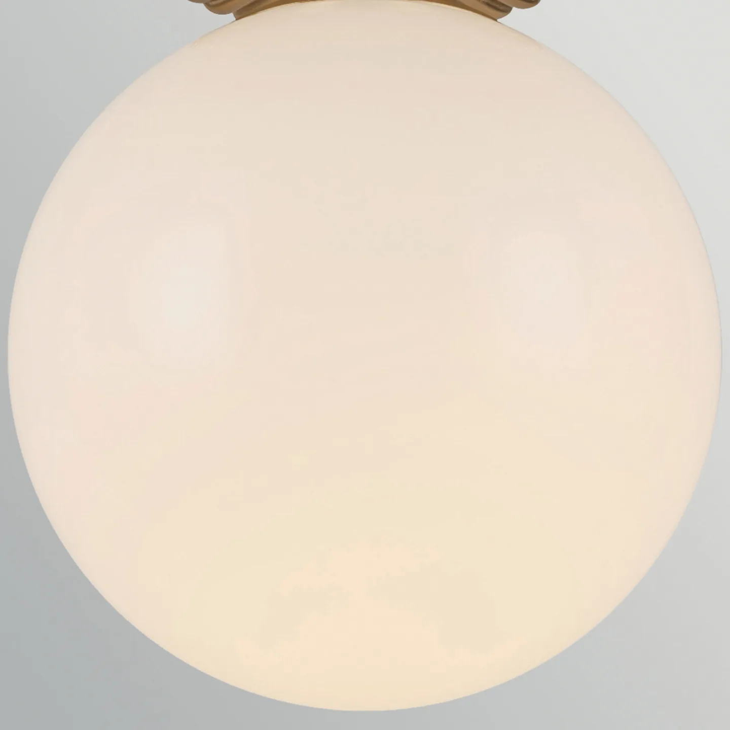 Otis Deckenlampe, gold/opal, Ø 20 cm Glas IP44 E27 - Elstead - Badezimmer - Vintage - Einflammig