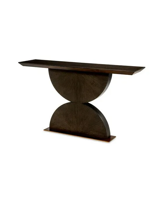 Spring Console Table Mocha Oak