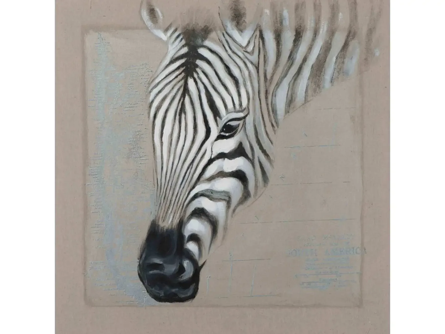 image LAND Bild Zebrakopf 2 | Schubiger Möbel