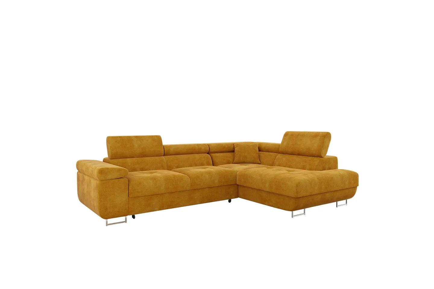 Gabina Soffa med Schäslong 3-sits - Gul