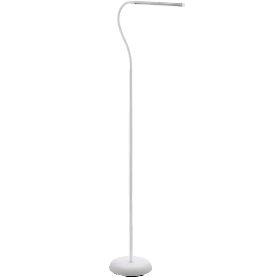 Eglo Stehlampe Laroa Weiss Kunststoff 21.5 cm 130 cm - LED - Lichtfarbe: Helles Neutralweiss - LED Energiesparlampen