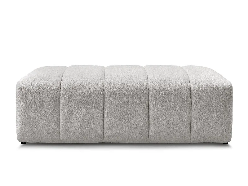 Hocker BOBOCHIC ANNECY 70x140x45cm boucle-stoff hellgrau