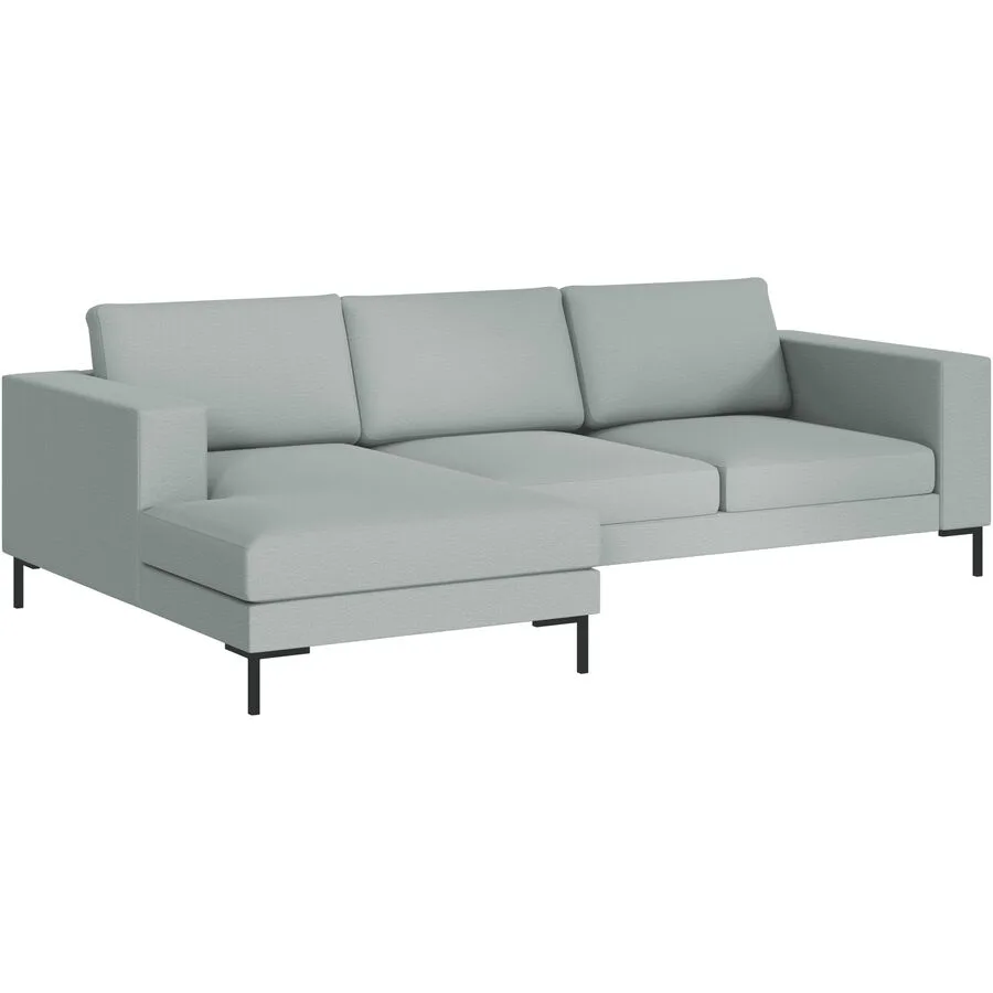 Ecksofa Domino Links Stoff olivgrün B 250 T 151 cm - Möbel Konfigurator: Traummöbel individuell zusammenstellen