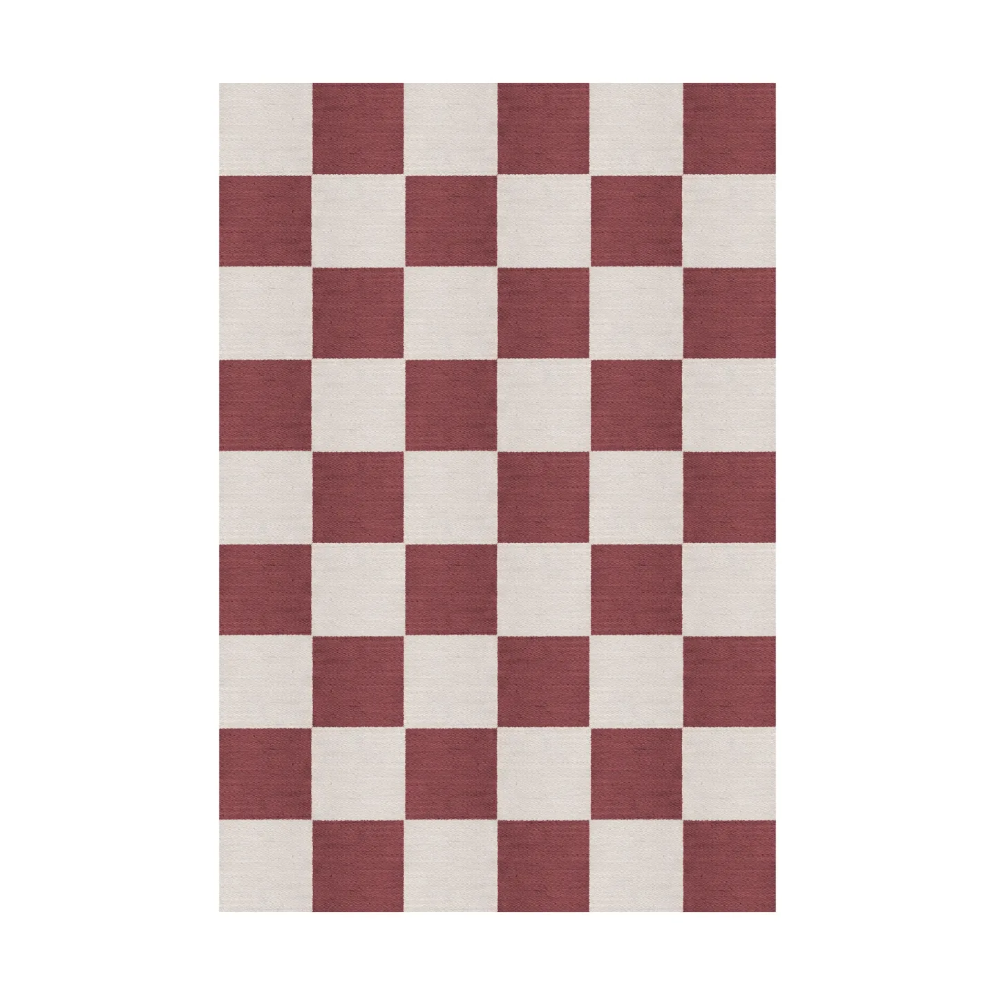Layered Chess ullmatta Burgundy, 140x200 cm