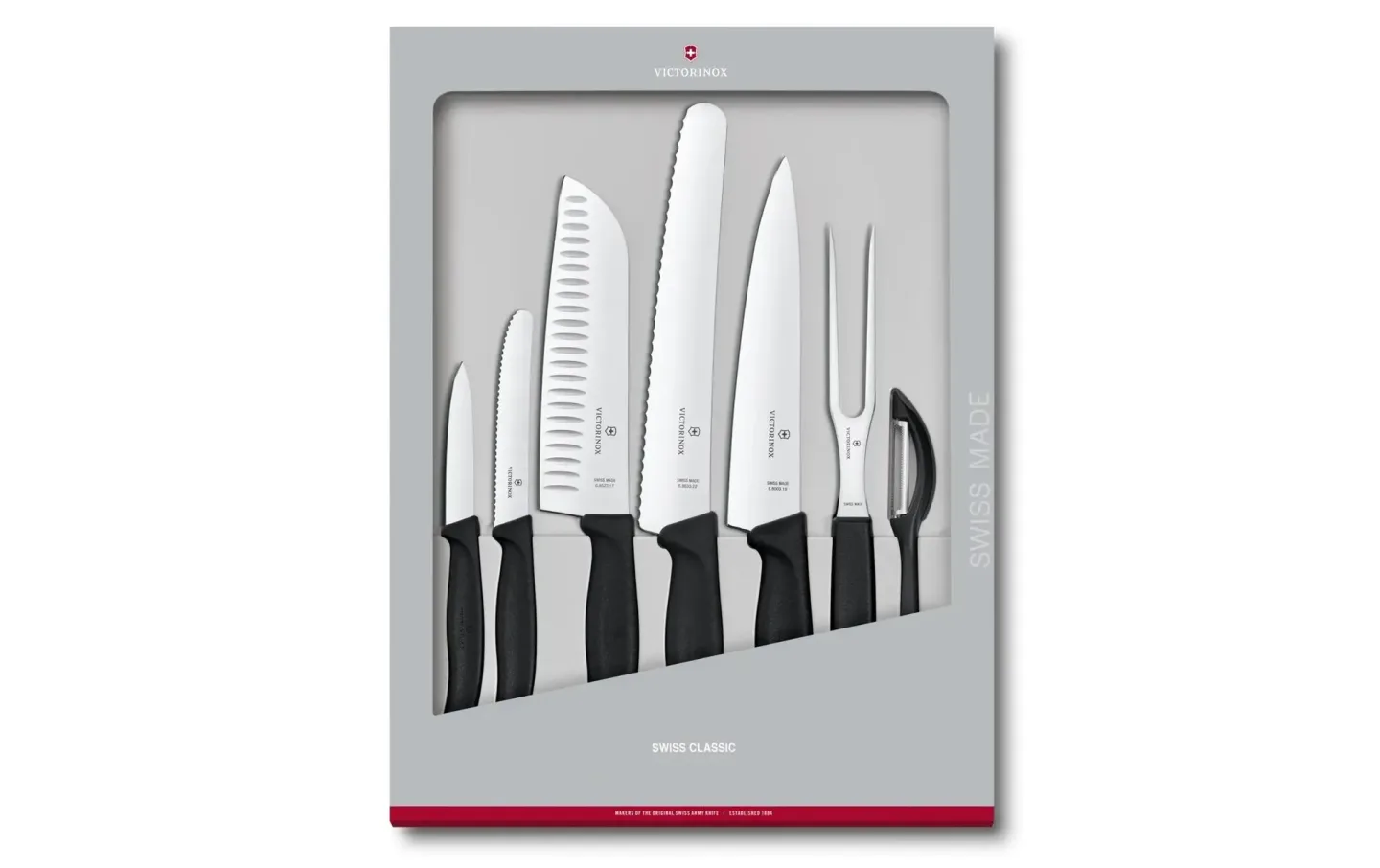 Alltron Messer-Set Swiss Classic, 7-teilig Von Victorinox Schwarz | Schubiger Möbel