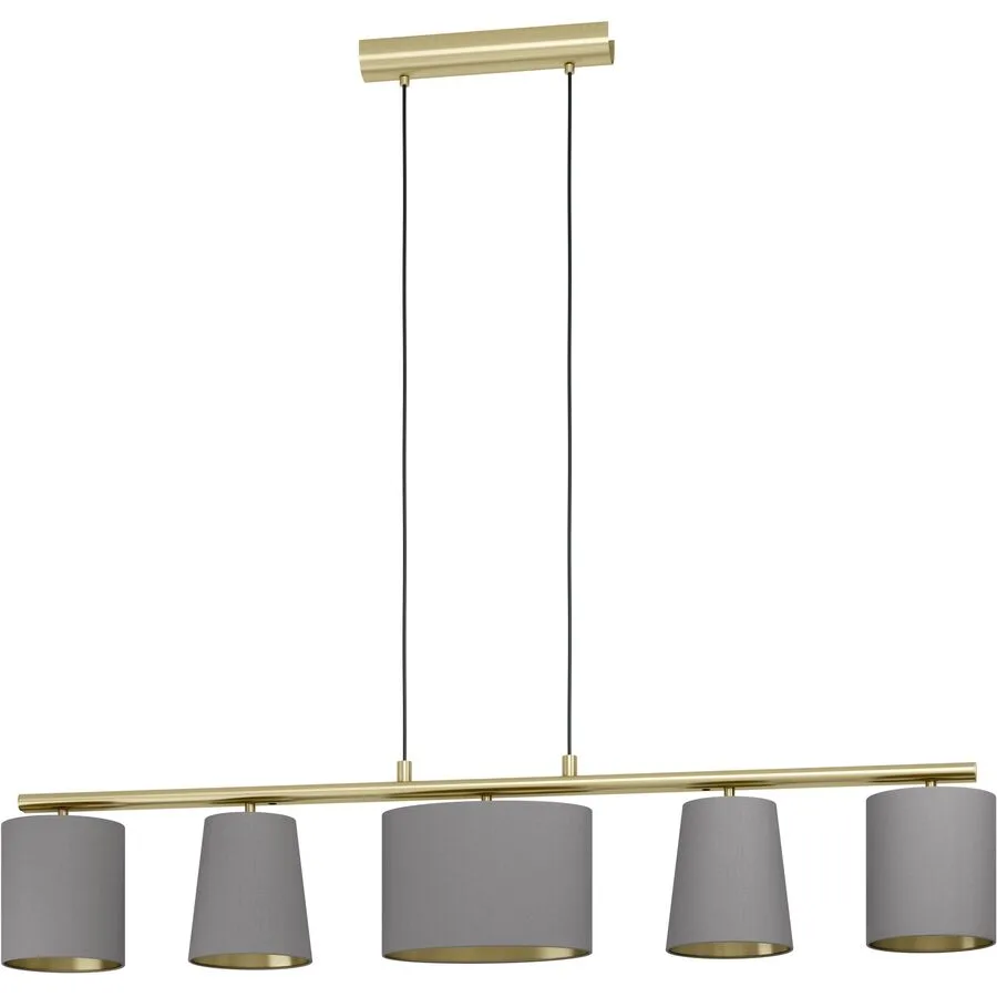 Eglo Pendellampe Almeida 2 Stahl 15.5 cm 110 cm - Farbe: messing