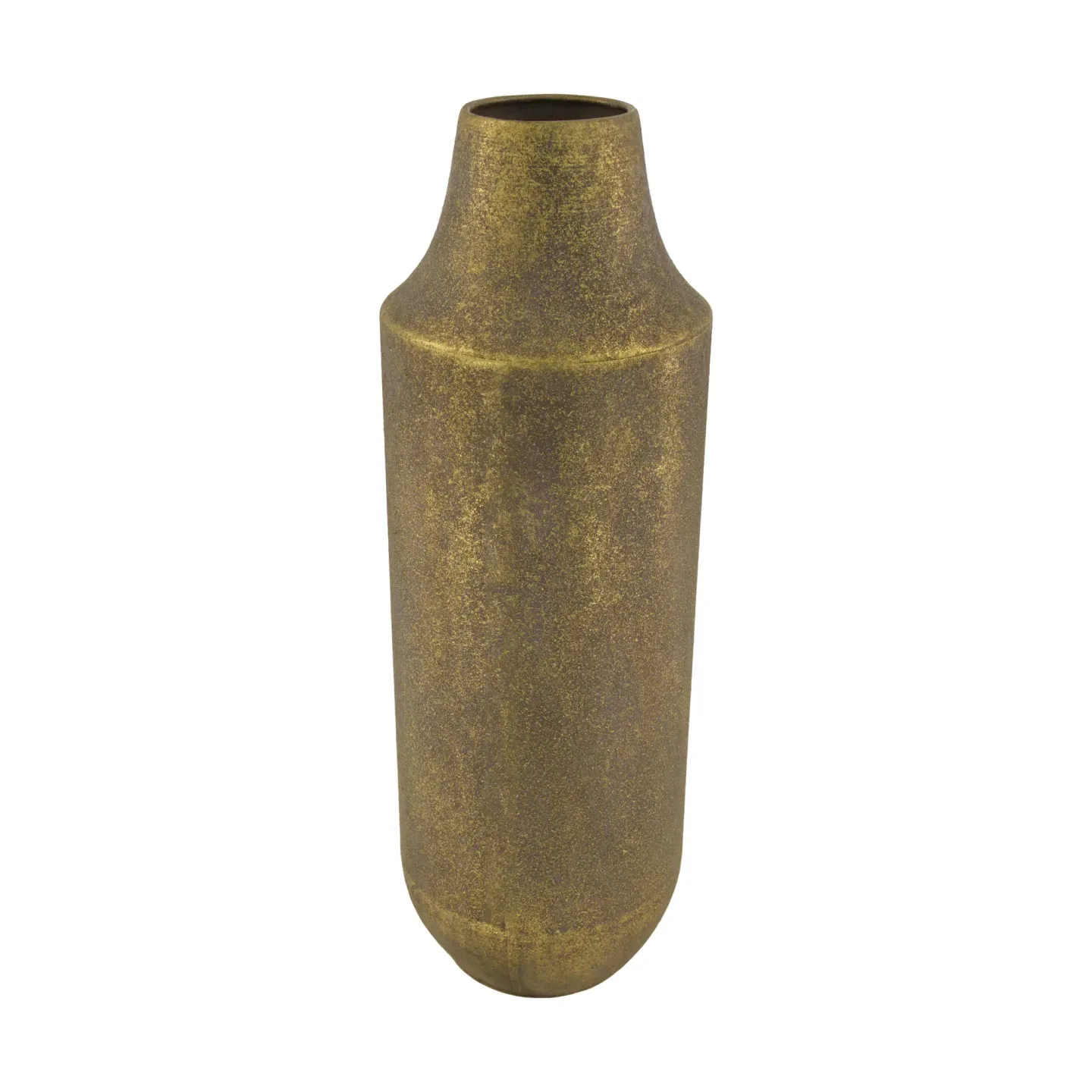 Decofinder Vase Flasche, Metall, Antikgold | Schubiger Möbel