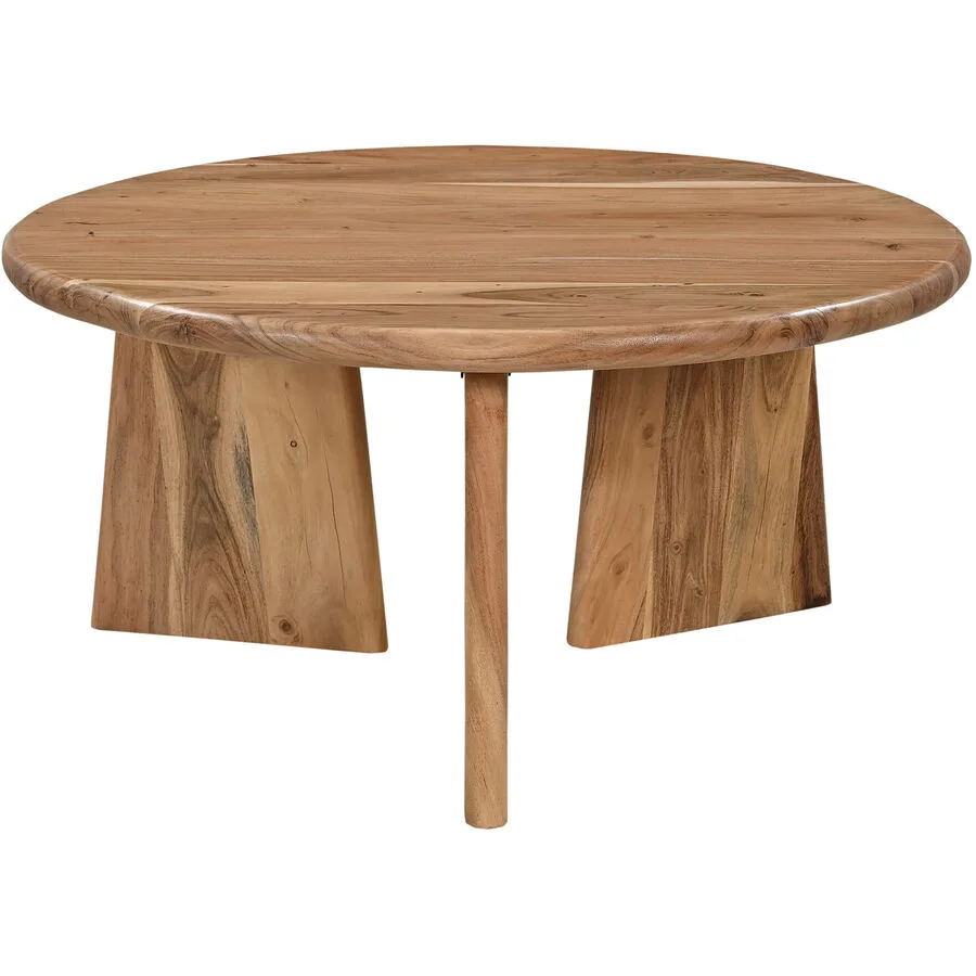 Salontisch Acacia natur Akazie B 90 T 90 cm