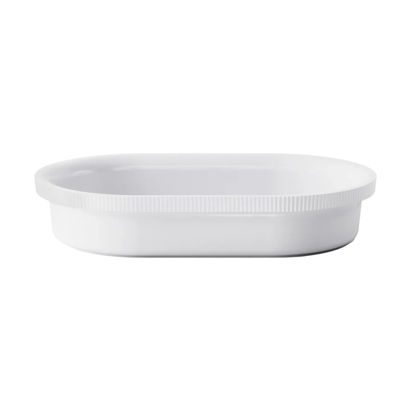 Georg Jensen Bernadotte Ofenschale oval 20,1x31,6 cm Weiß