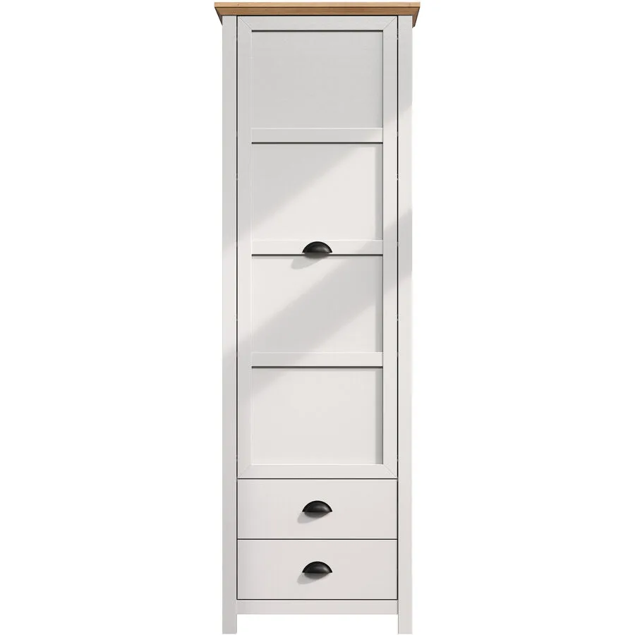 Garderobenschrank Country grau Holzwerkstoff B 65 T 41 H 201 cm