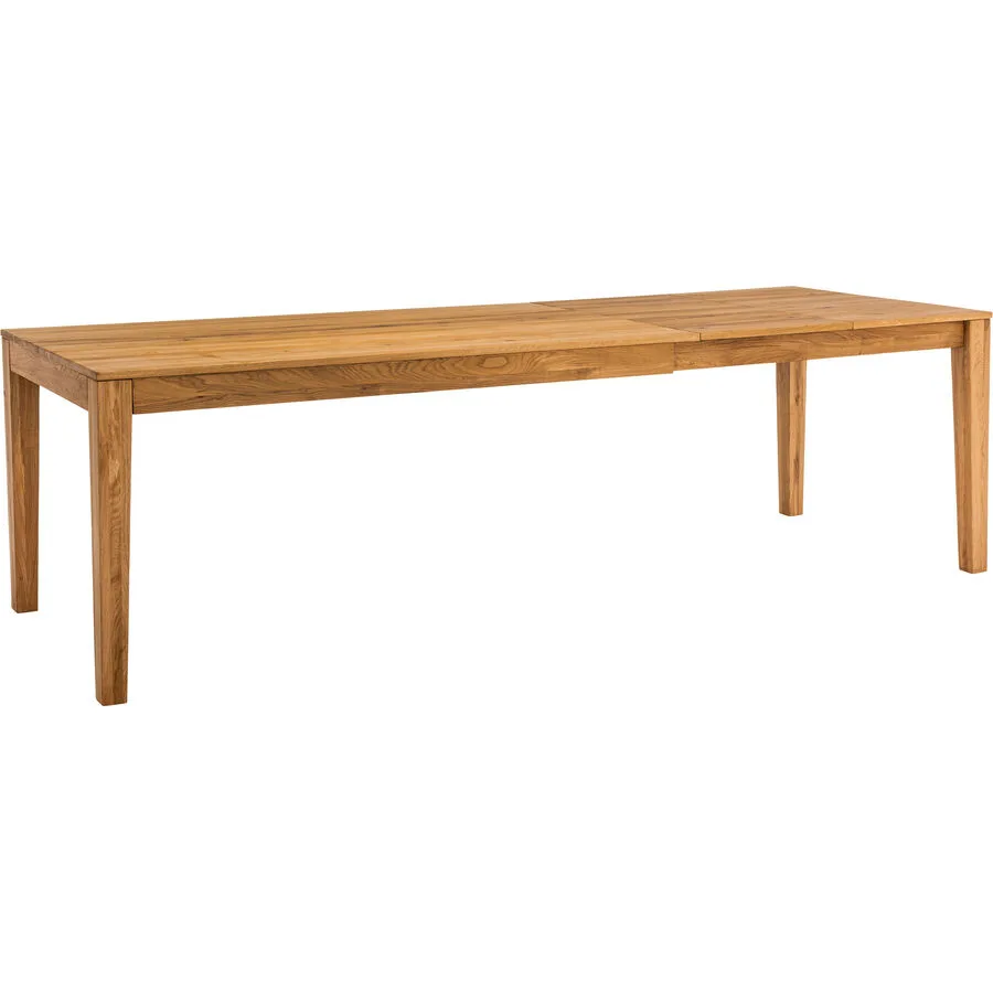 Esstisch ausziehbar Lano natur geölt Eiche Massivholz B 160 T 90 cm