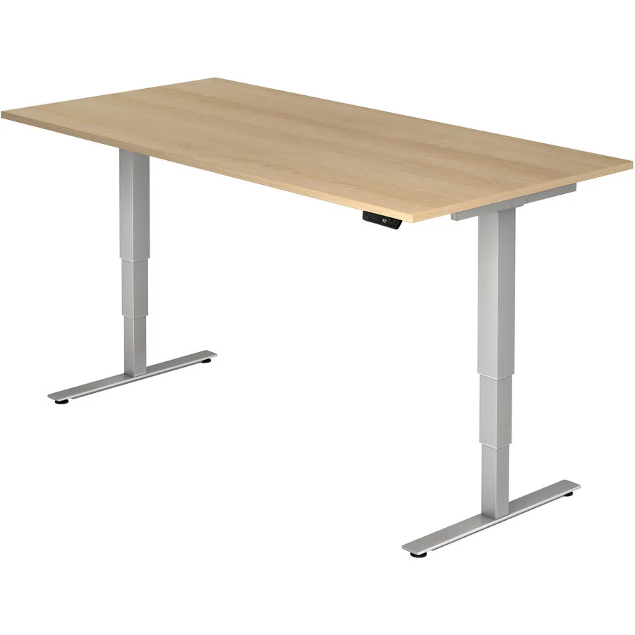 Schreibtisch Office eiche Holzwerkstoff Höhenverstellbar B 200 T 100 cm