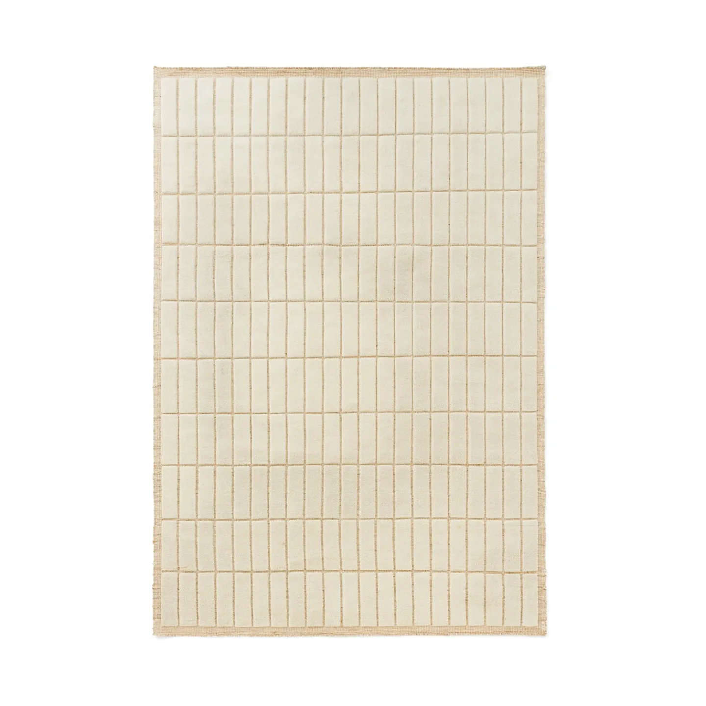 Audo Copenhagen Tile matta Ivory, 200x300 cm