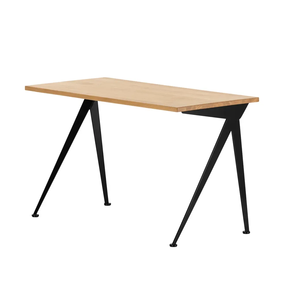 Vitra Compas Direction skrivbord Oiled oak-Deep black