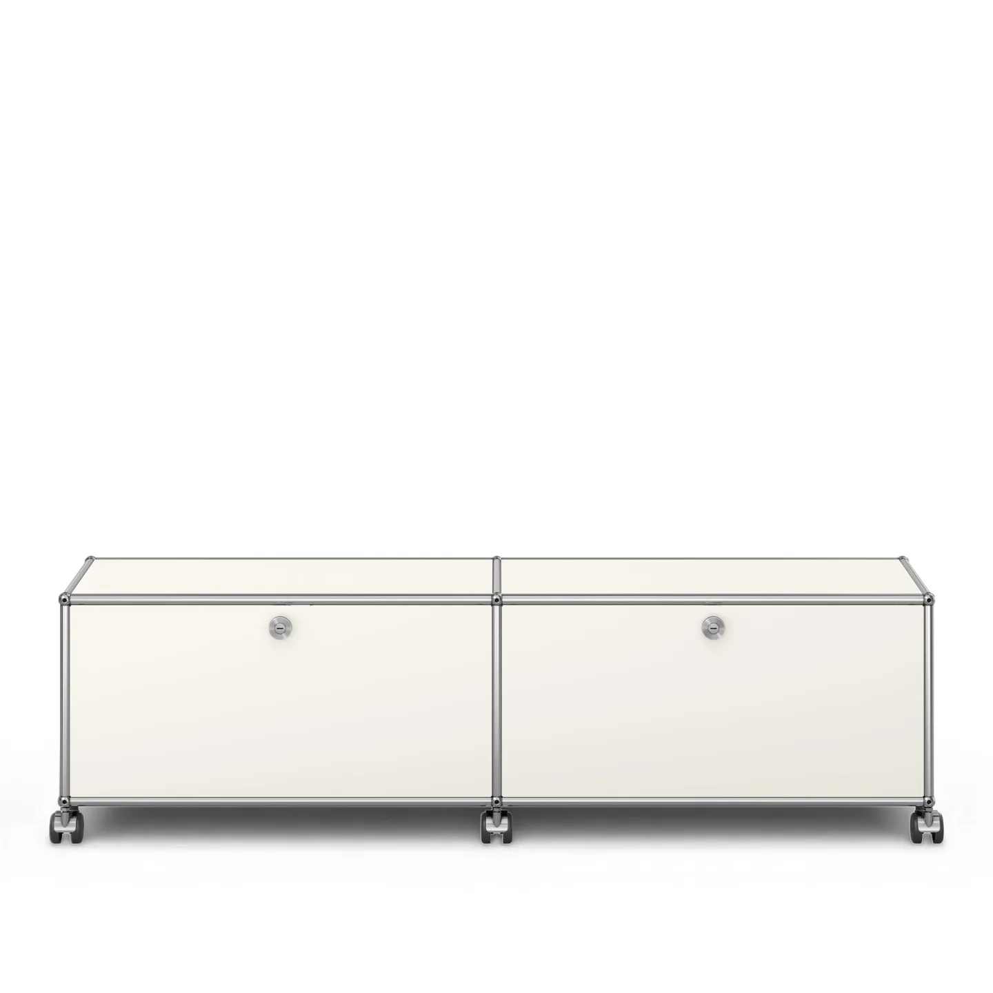 USM - USM Haller TV Furniture M61 Pure White - TV-bänkar - Fritz Haller & Paul Schärer - Vit - Metall
