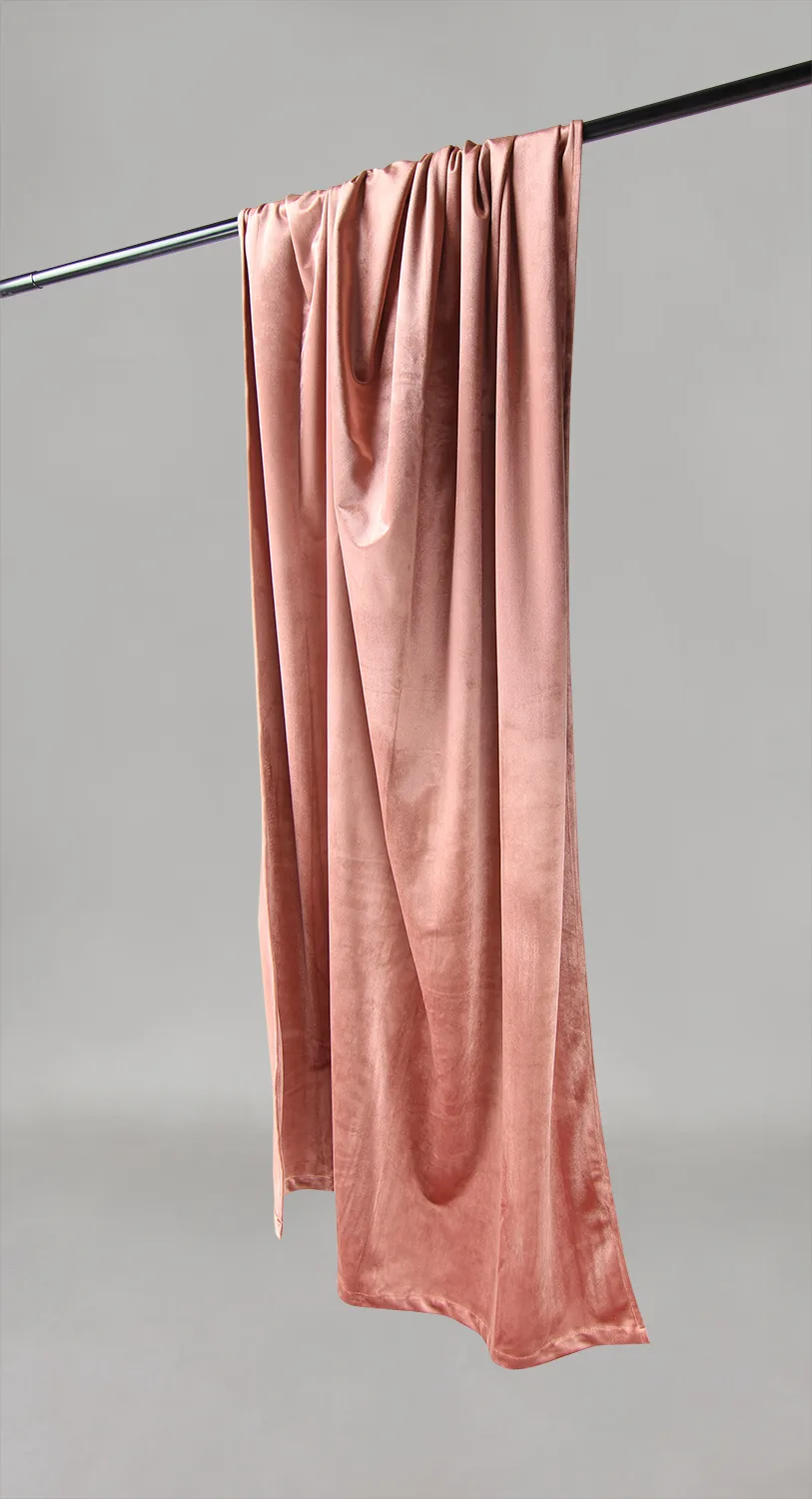 Gardiner - Fløyelsgardiner Marlyn (rosa) (Størrelse: 130 x 250 cm)