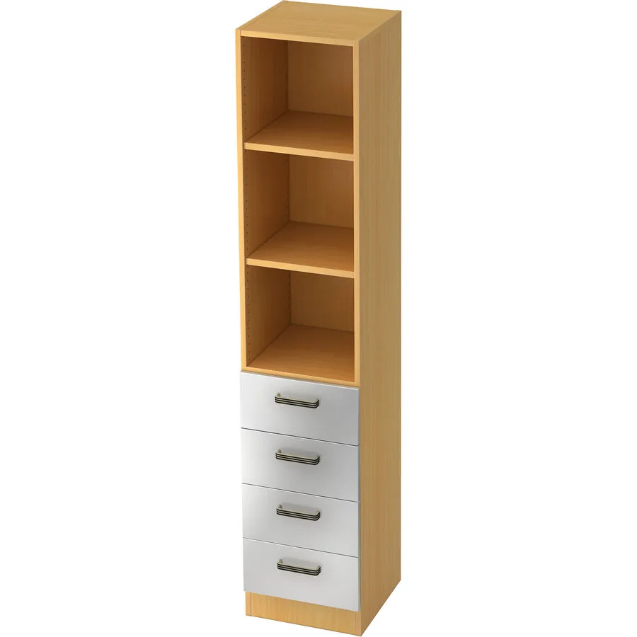 Regal Office silber Holzwerkstoff B 40.6 cm H 200.4 cm