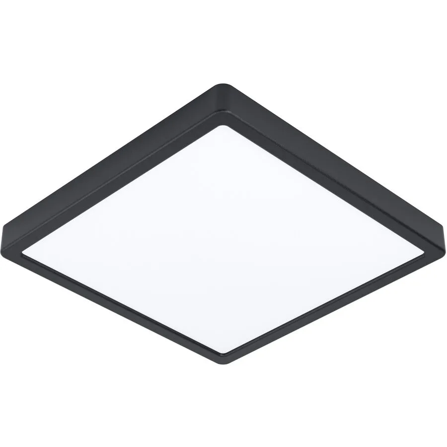 Eglo Deckenlampe Fueva 5 Schwarz Stahl 28.5 cm 3 cm - LED - Lichtfarbe: Helles Neutralweiss - LED Energiesparlampen
