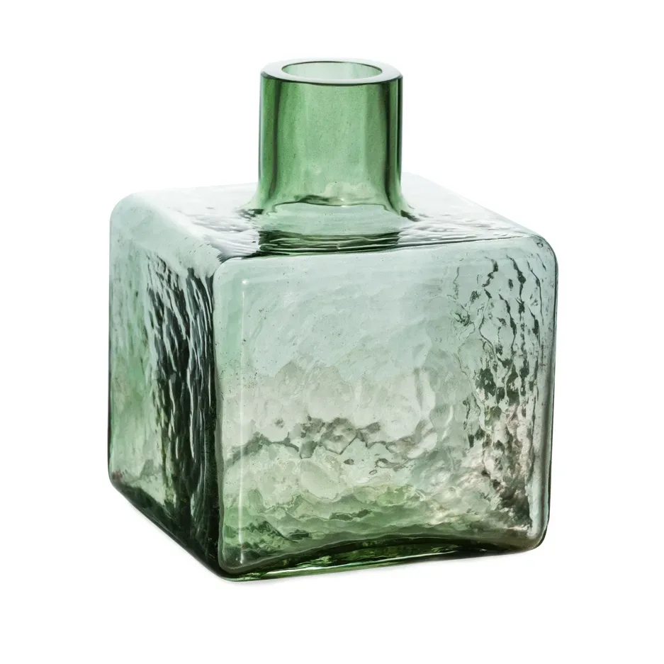 Fogia Cube Vase Grün, 13×10×10 cm