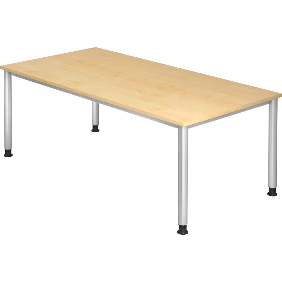 Schreibtisch Office Ahorn Holzwerkstoff Höhenverstellbar B 200 T 100 cm