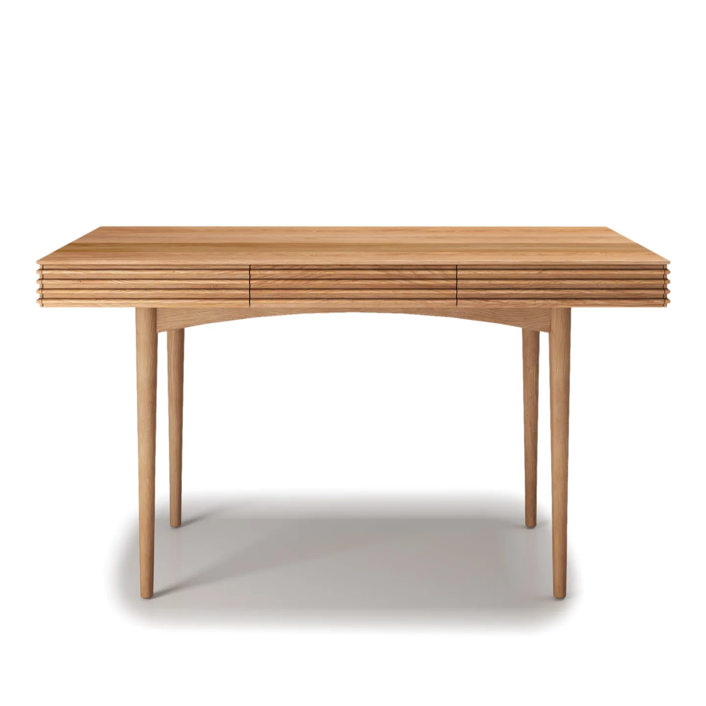 Dk3 - Groove Desk L130 x W65 x H73 cm Oak - oil - Skrivbord - Christian Troels - Beige