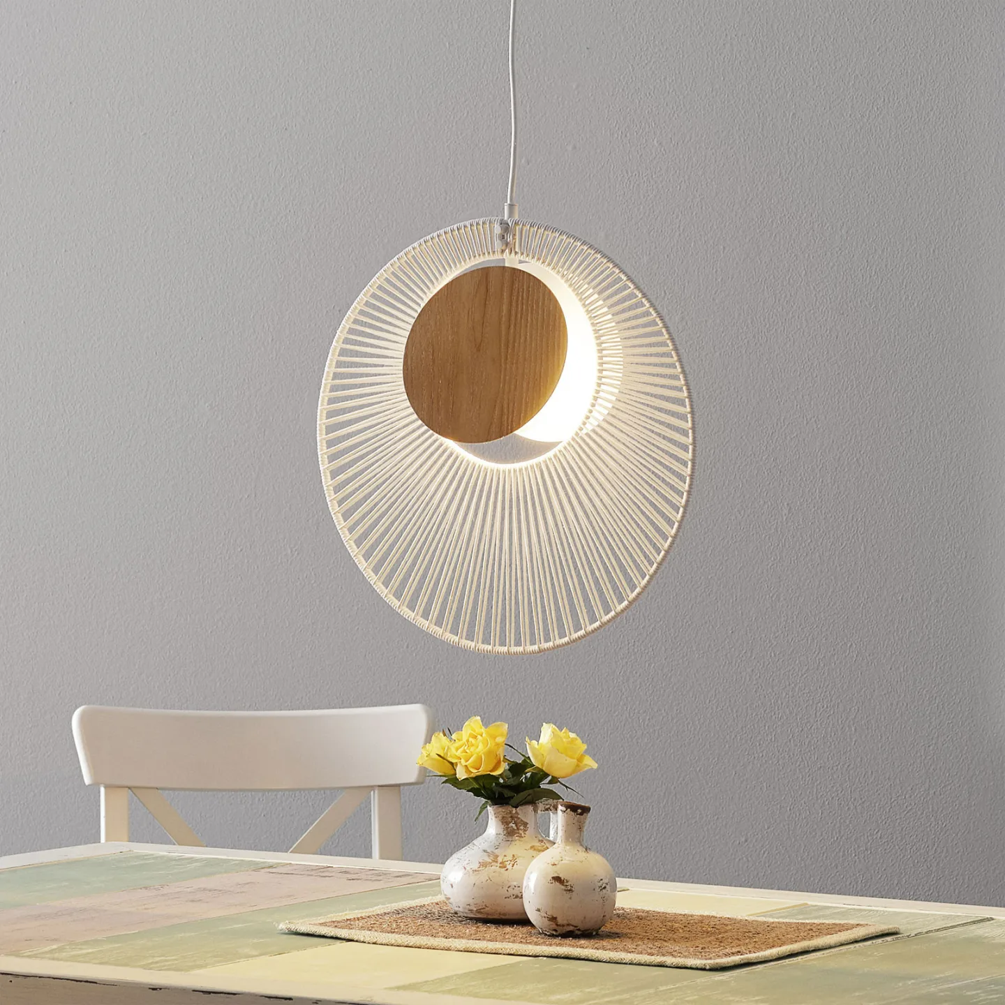 Oyster Pendelleuchte White - Forestier - Wohnzimmer - Design - Metall - Einflammig