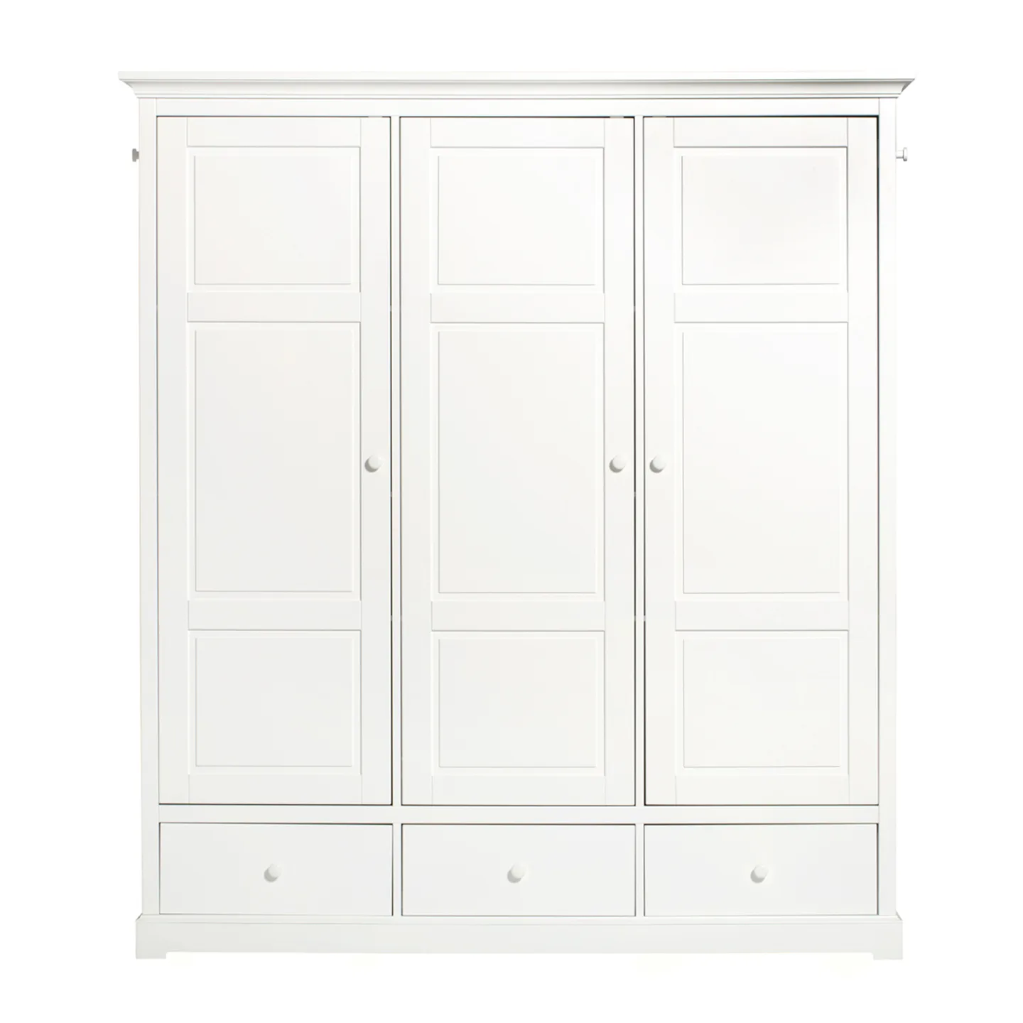 Oliver Furniture - Seaside Garderob 3 Dörrar - Skåp och vitrinskåp - Søren Rørbæk - Vit - Trä