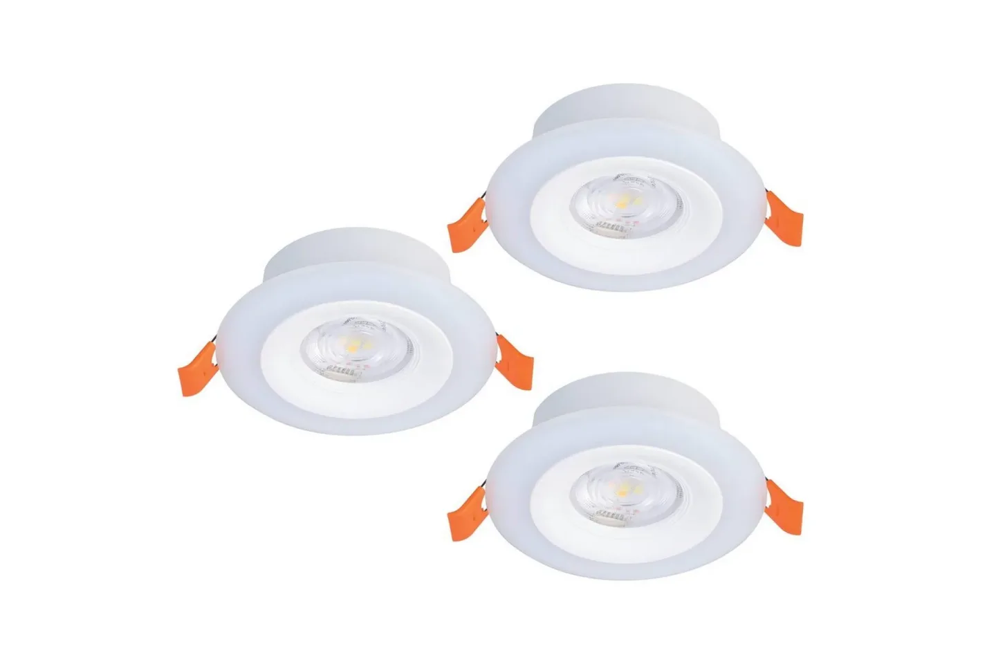 Infälld Lampa Eglo Calonge RGB 3 st Vit - Vit