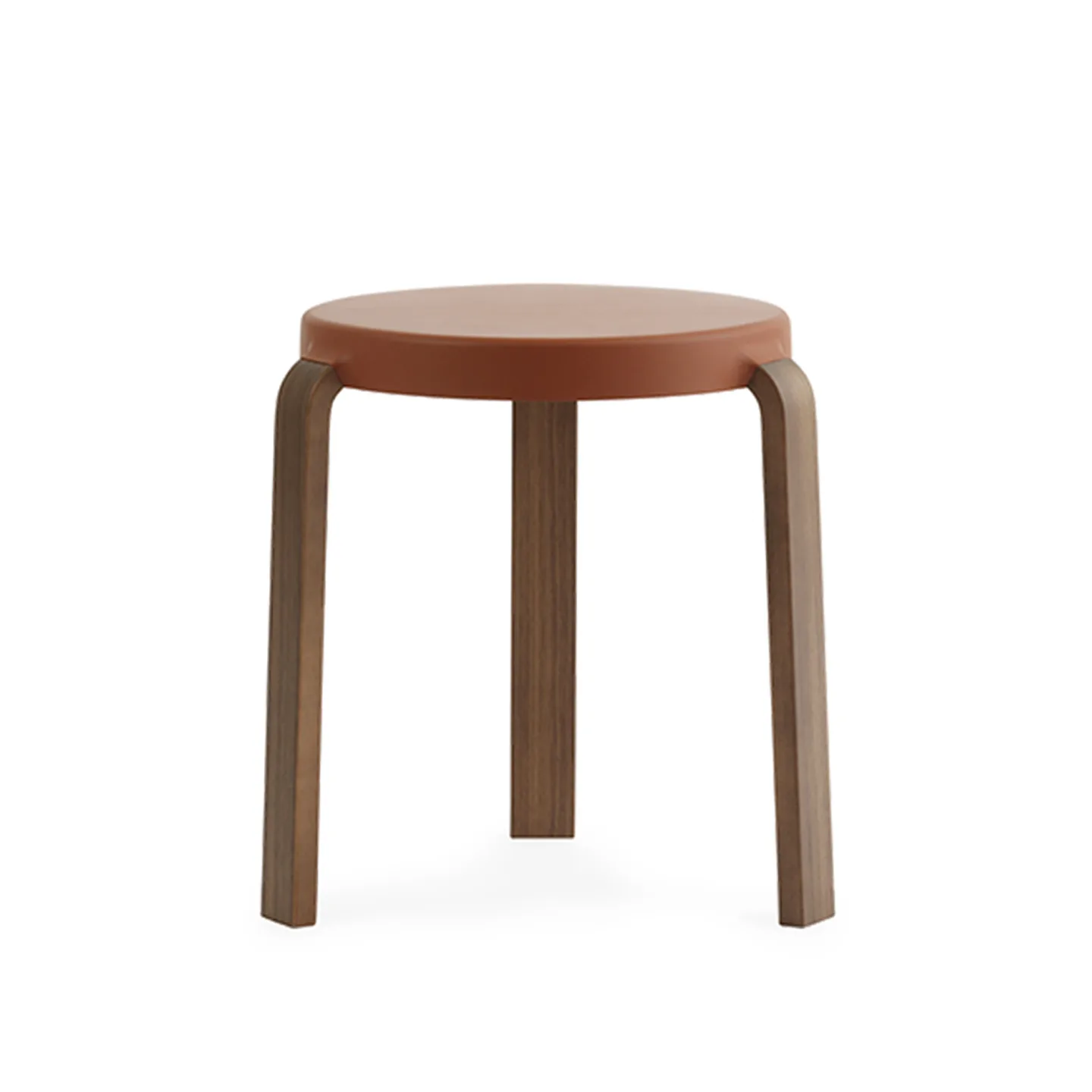 Normann Copenhagen - Tap Stool Walnut Caramel - Pallar - Simon Legald - Brun - Trä/Plast