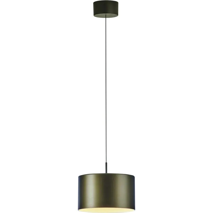 Designer-Pendellampe Bankamp Grand Metal bronze dimmbar D 16 cm - LED - Lichtfarbe: Extra warmweiss - Material: Aluminium/Eisen/Acryl -