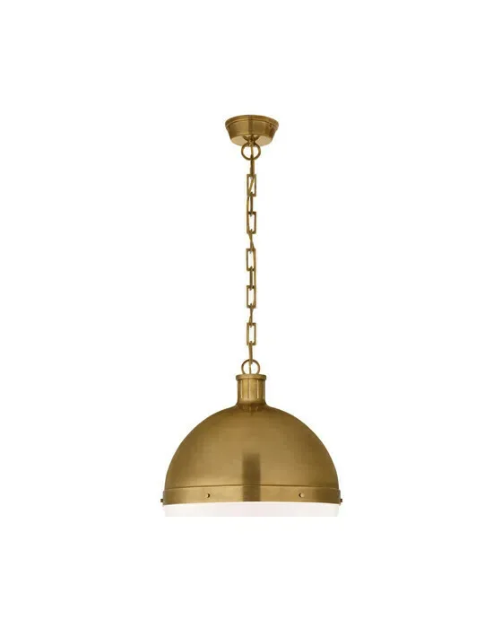 Extra Large Hicks Pendant Antique Brass