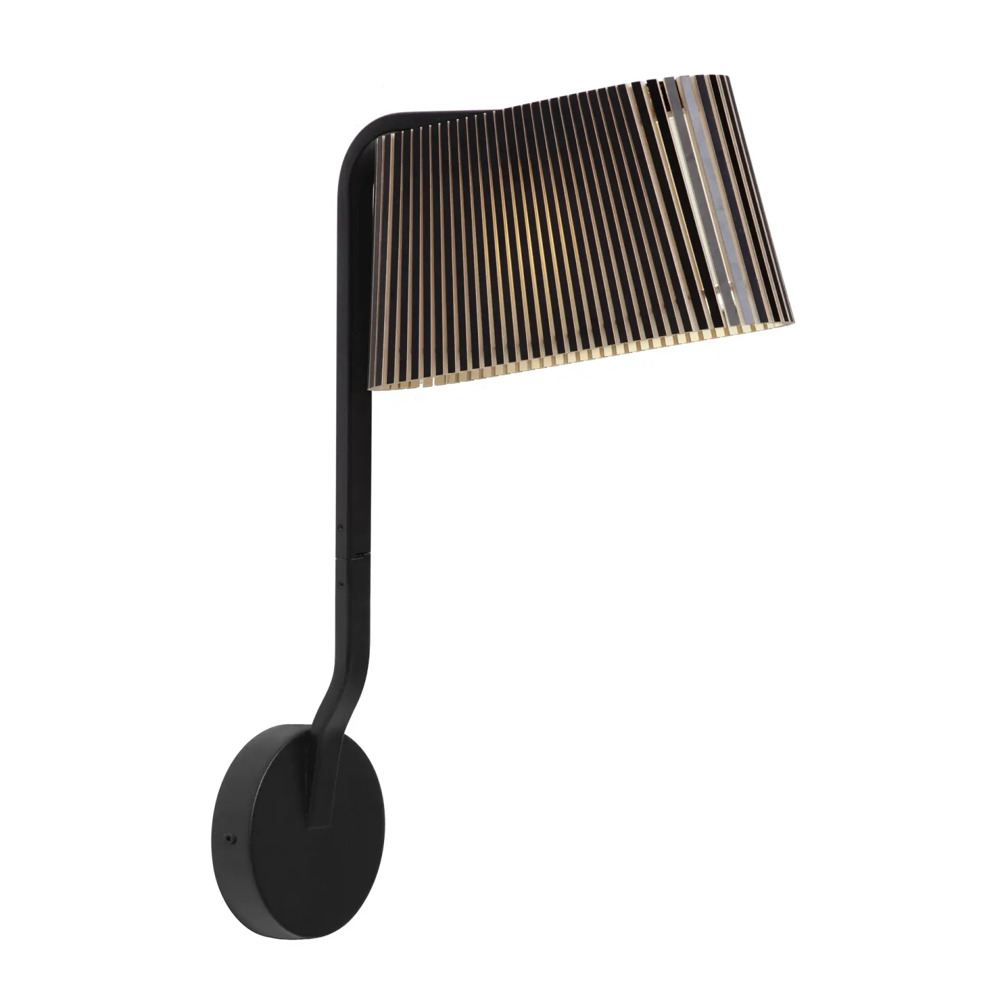 Secto Design Owalo 7030, vägglampa black laminated