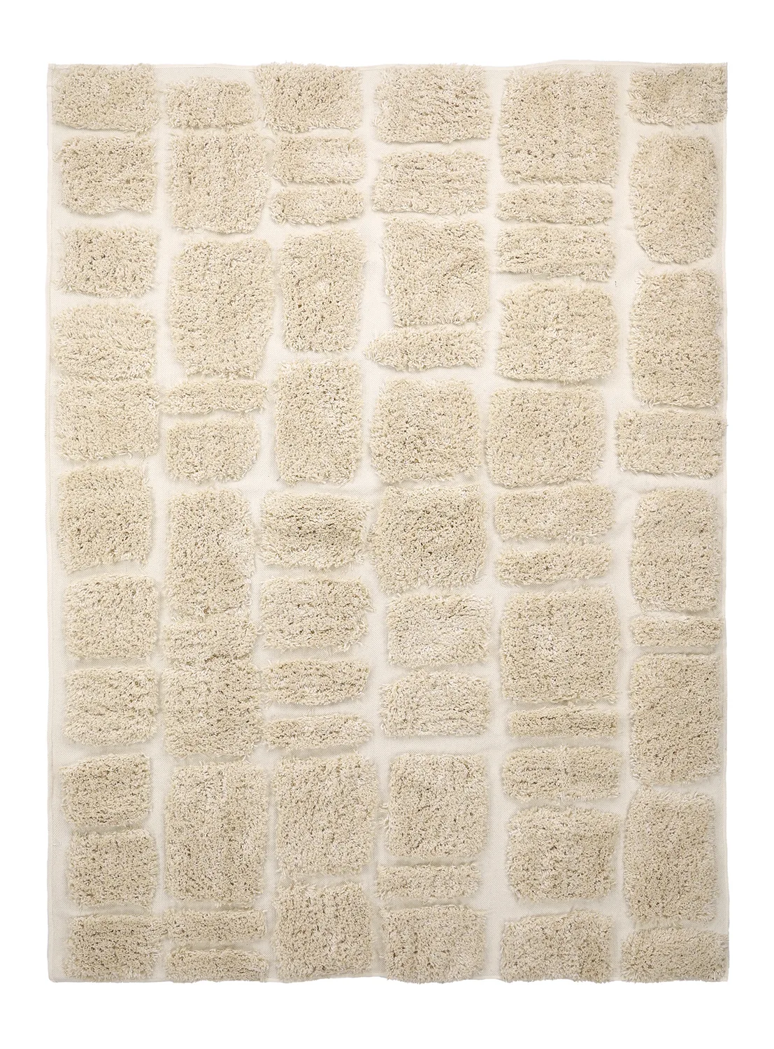 Ryetepper - Otranto Natural Cotton Shaggy (off-white) (Størrelse: 160 x 230 cm)