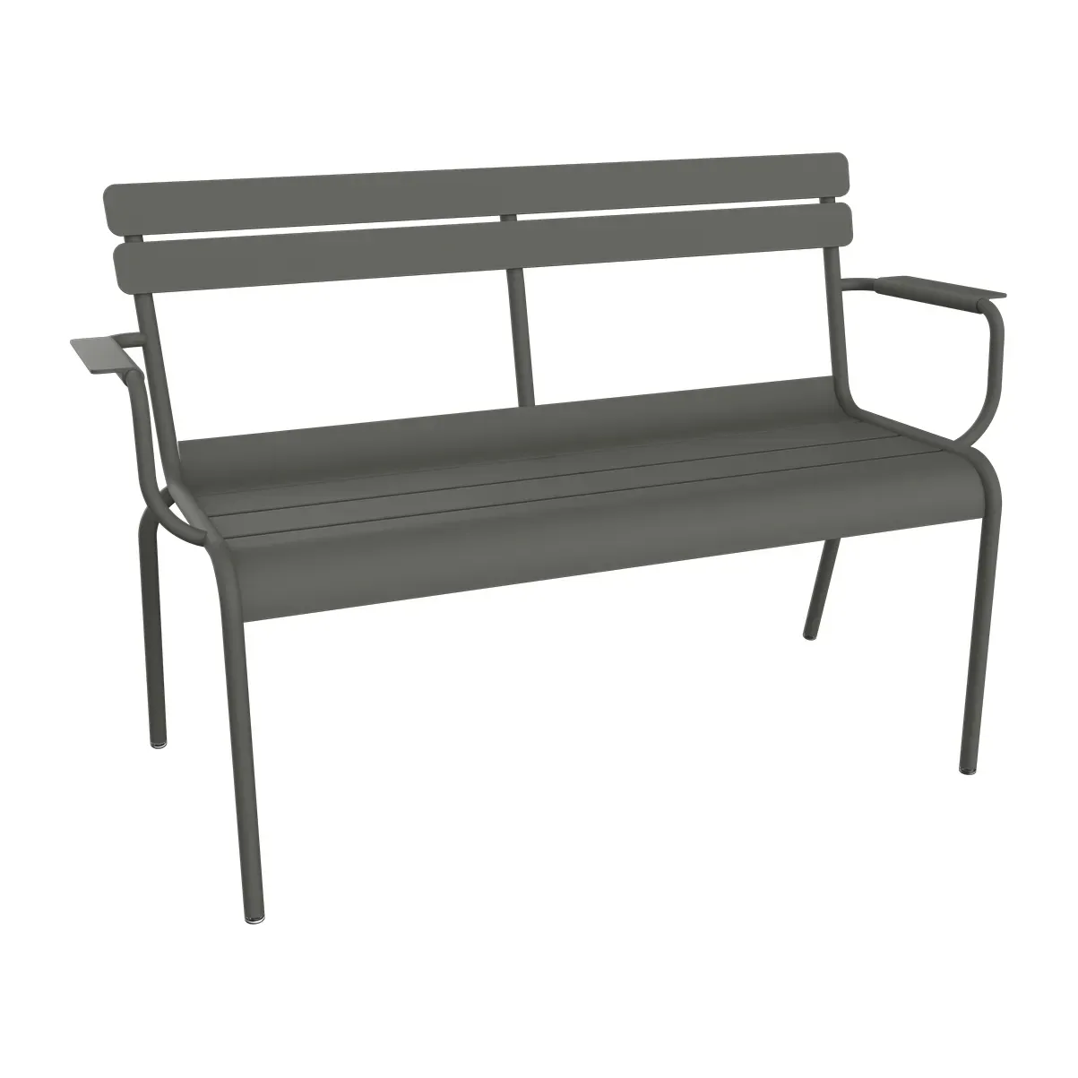 Fermob Luxembourg soffa med armstöd 131x55,5x86 cm Rosemary (grön)