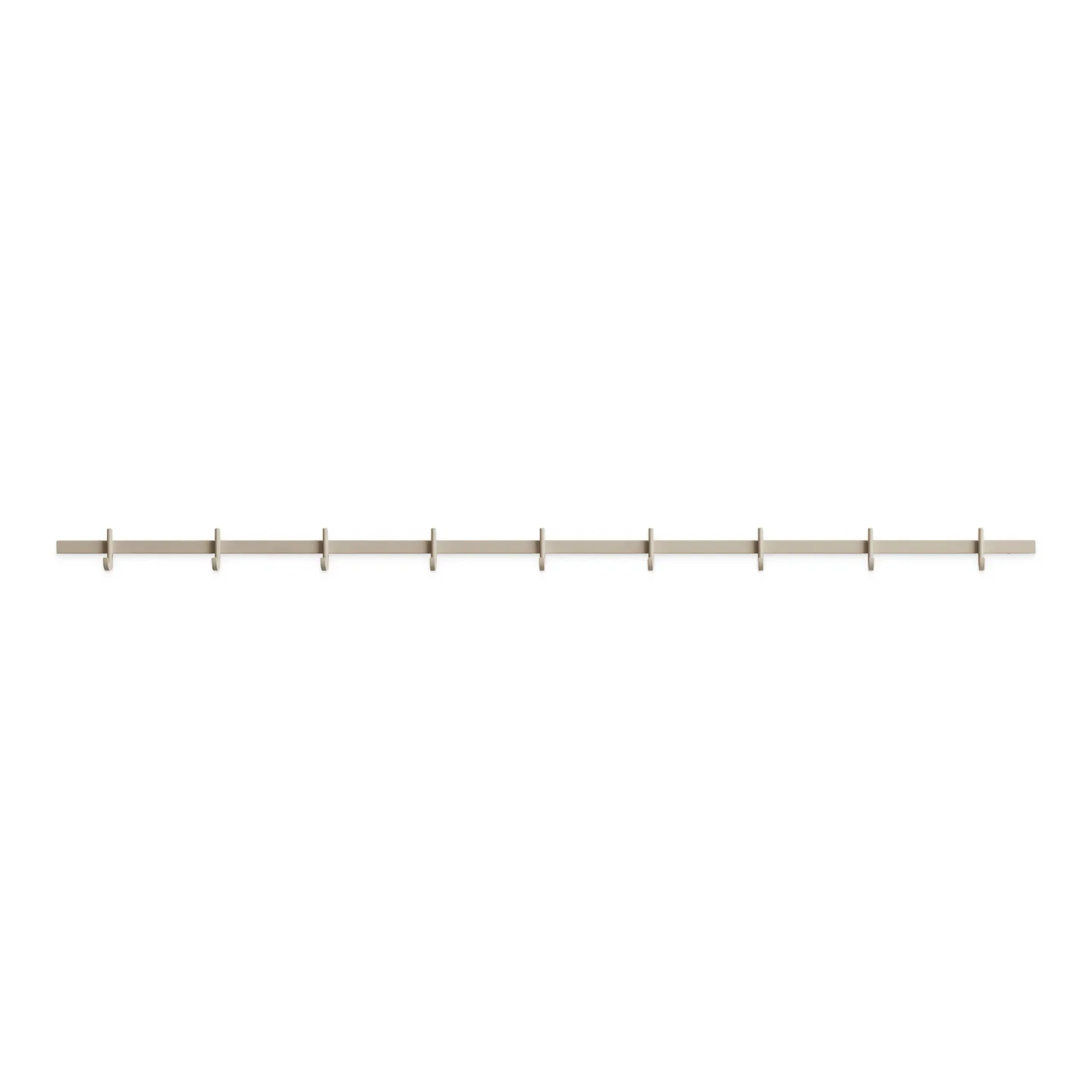 Relief - Hook Rail, Large w123 x d4,7 x h5,2 cm 1-pack 123x5.2x4.7 Beige - Krokar - TAF Studio - Beige - Metall