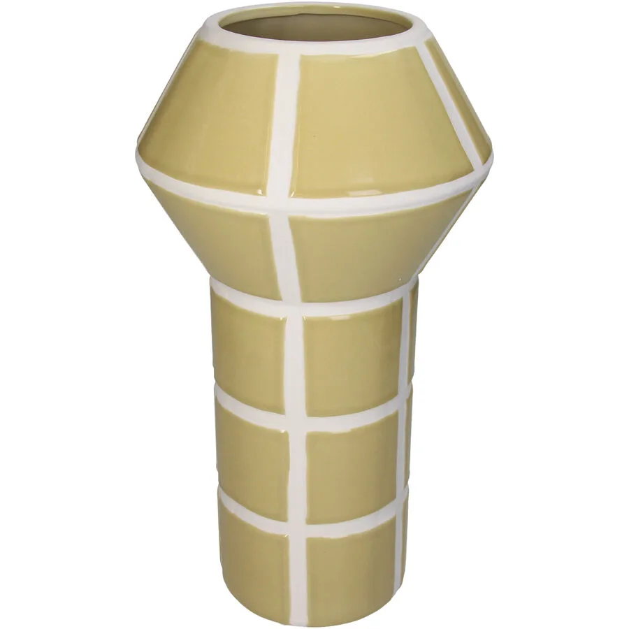Vase Myko senfgelb Steingut D 34.3 cm H 34.3 cm